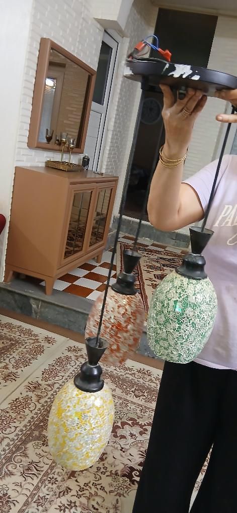 لوستر|لوستر و چراغ آویز|گنبد کاووس, |دیوار