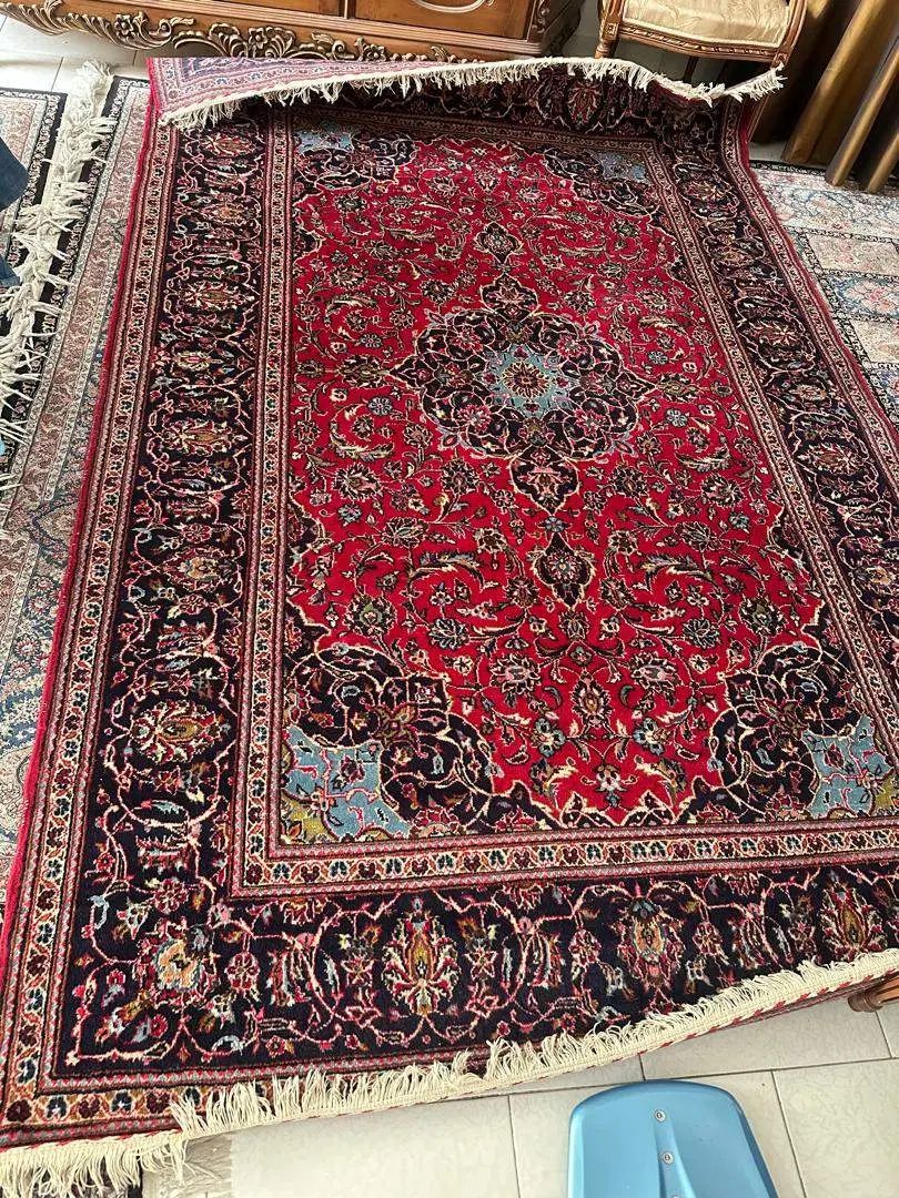 یک جفت فرش دستباف ایرانی قدیمی طرح نقش لچک و ترنج|فرش|تهران, شهرک آپادانا|دیوار