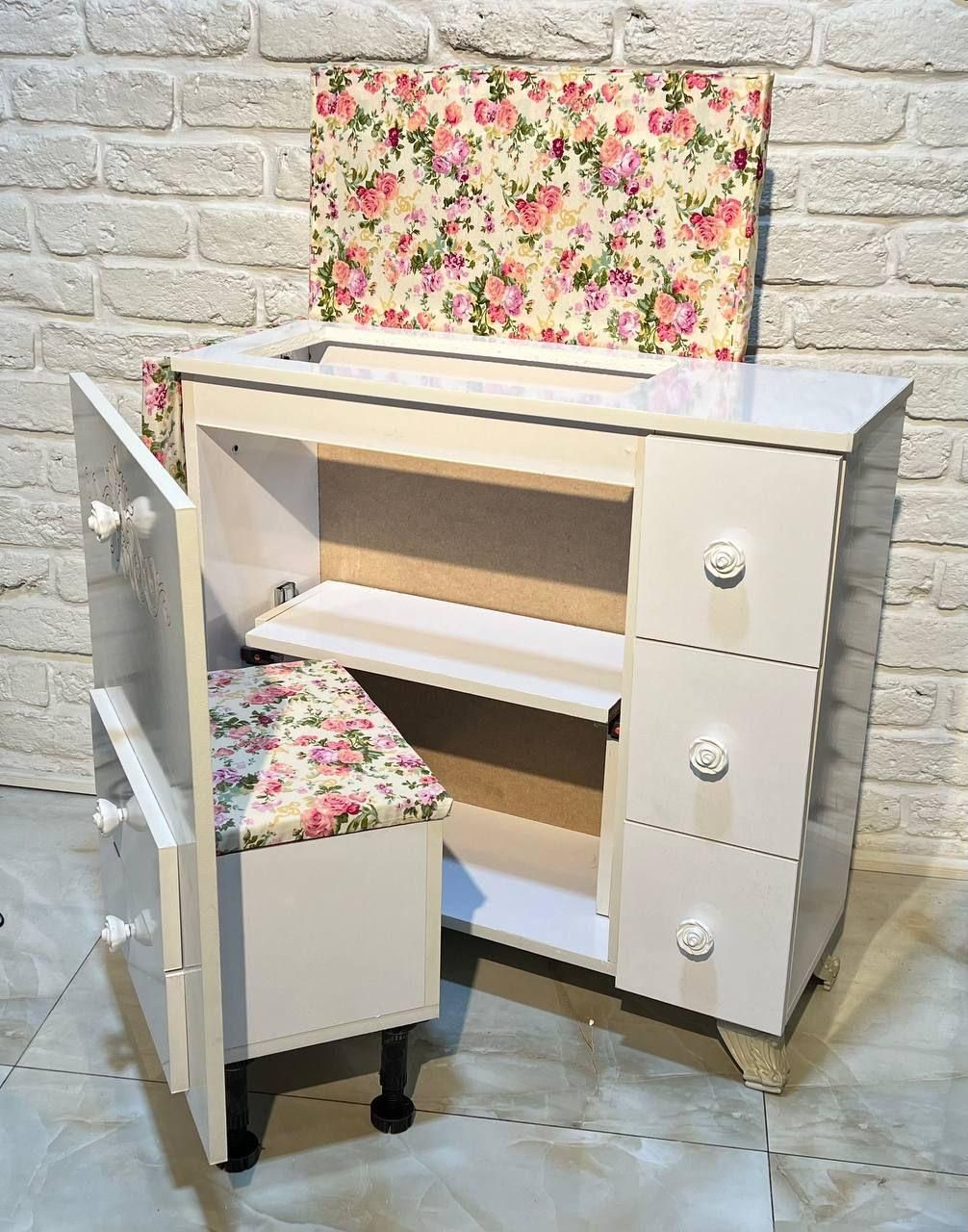 میز چرخ خیاطی و اتو با صندلی نشیمن|لوازم خیاطی و بافتنی|یزد, |دیوار