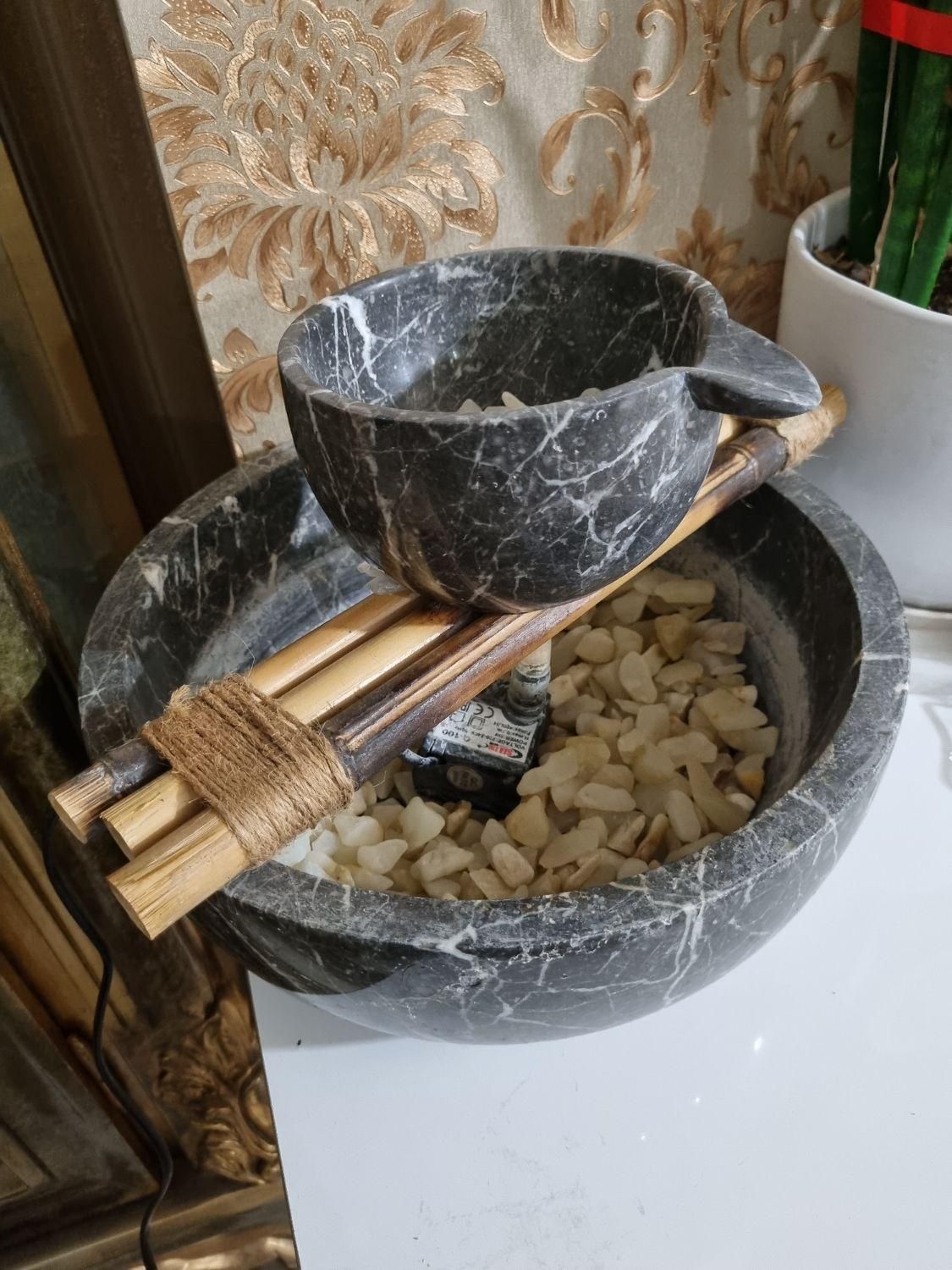 آبنمای سنگی شیک و خاص برای دکور فضای باز یا داخل|صنایع دستی و سایر لوازم تزئینی|ورامین, ورامین|دیوار