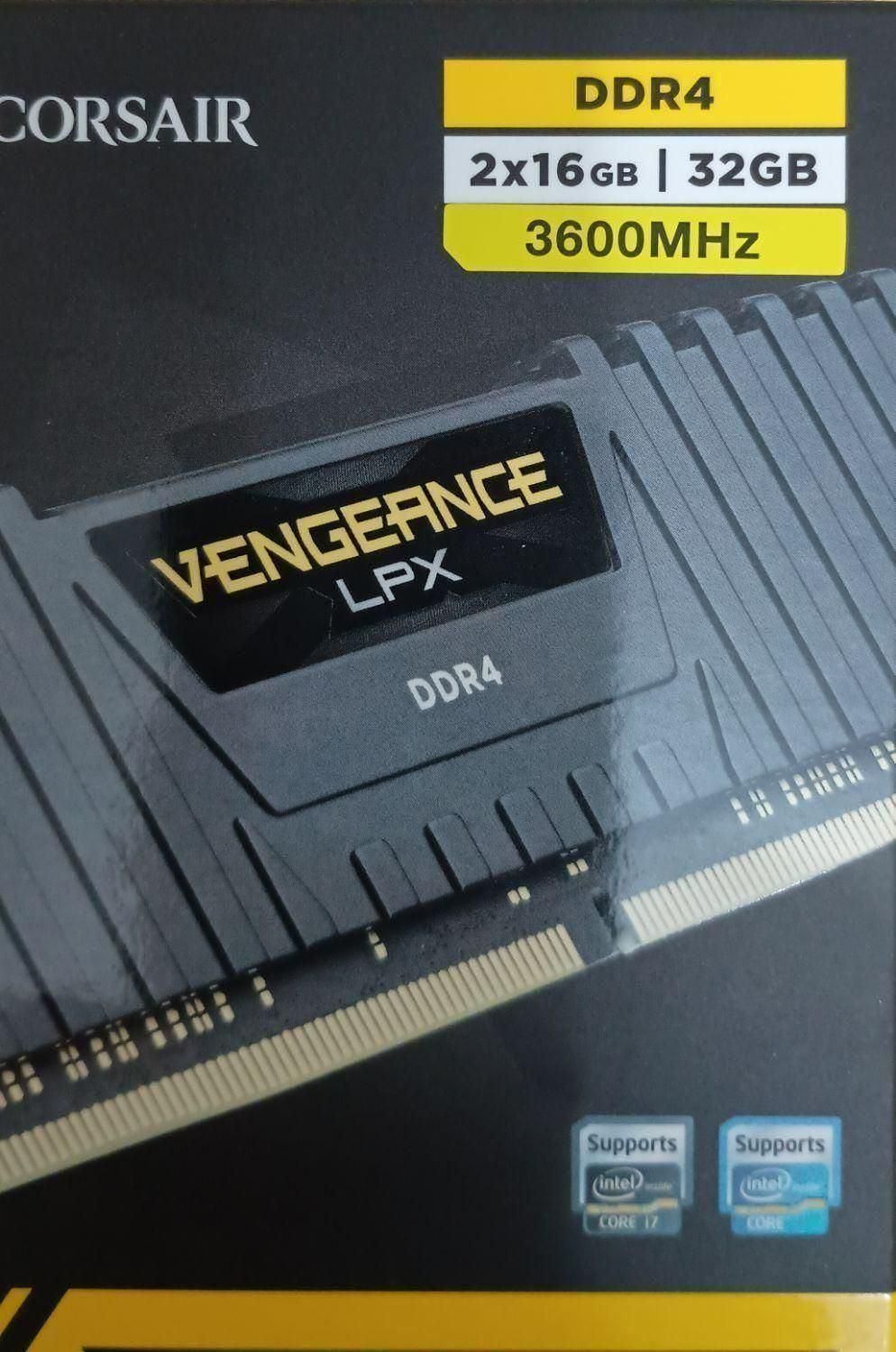 2ماژول 16گیگابایتی رمDDR4با فرکانس3600 برند کورسیر|قطعات و لوازم جانبی رایانه|همدان, |دیوار