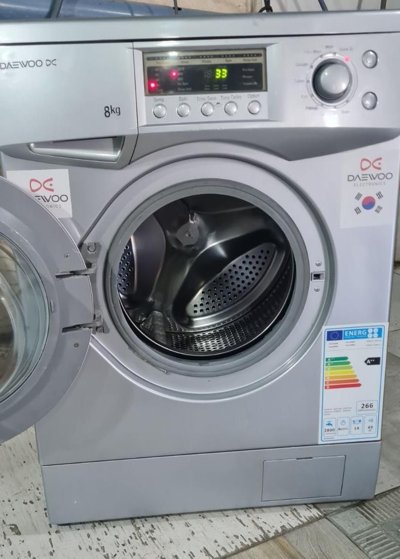 لباسشویی دوو ۸ کیلویی کارکرده ۱۲۰۰ دور- Daewoo|ماشین لباسشویی و خشک‌کن لباس|کرج, عظیمیه|دیوار