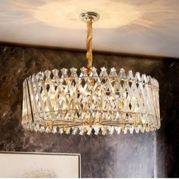 لوستر کریستال سقفی مدرن 10 شاخه 50 سانتی|لوستر و چراغ آویز|تهران, نیروی هوایی (پیروزی)|دیوار