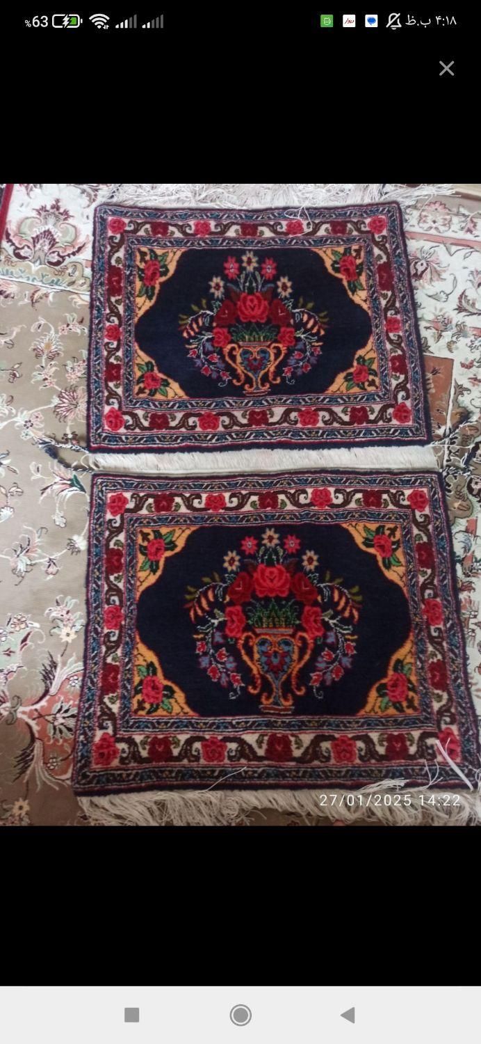 قالی دستباف|پشتی|سنندج, |دیوار