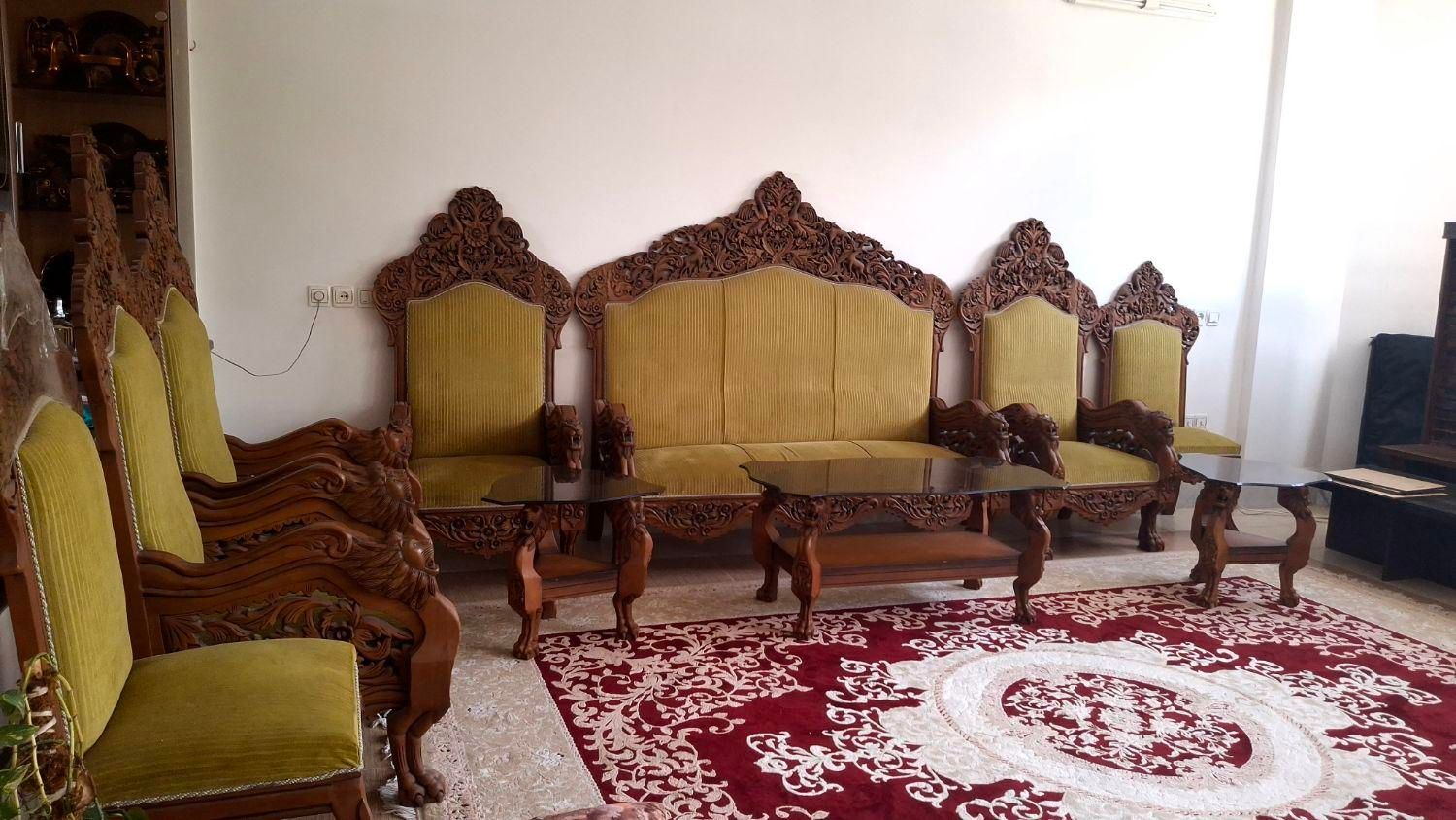 مبل سلطنتی منبت|مبلمان خانگی و میز عسلی|خمینی‌شهر, |دیوار
