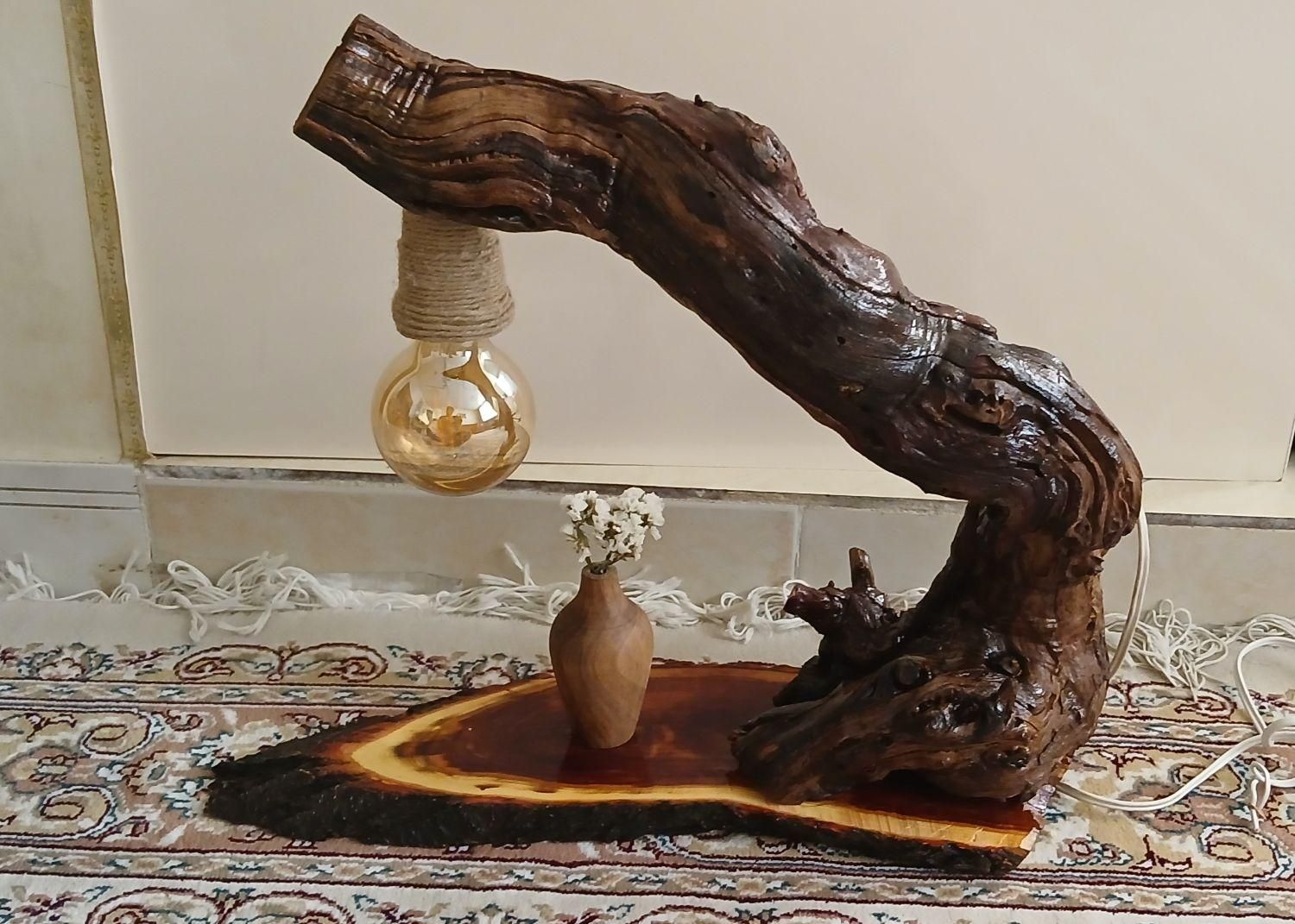 آباژور طبیعی با چوب طبیعی|صنایع دستی و سایر لوازم تزئینی|اراک, |دیوار