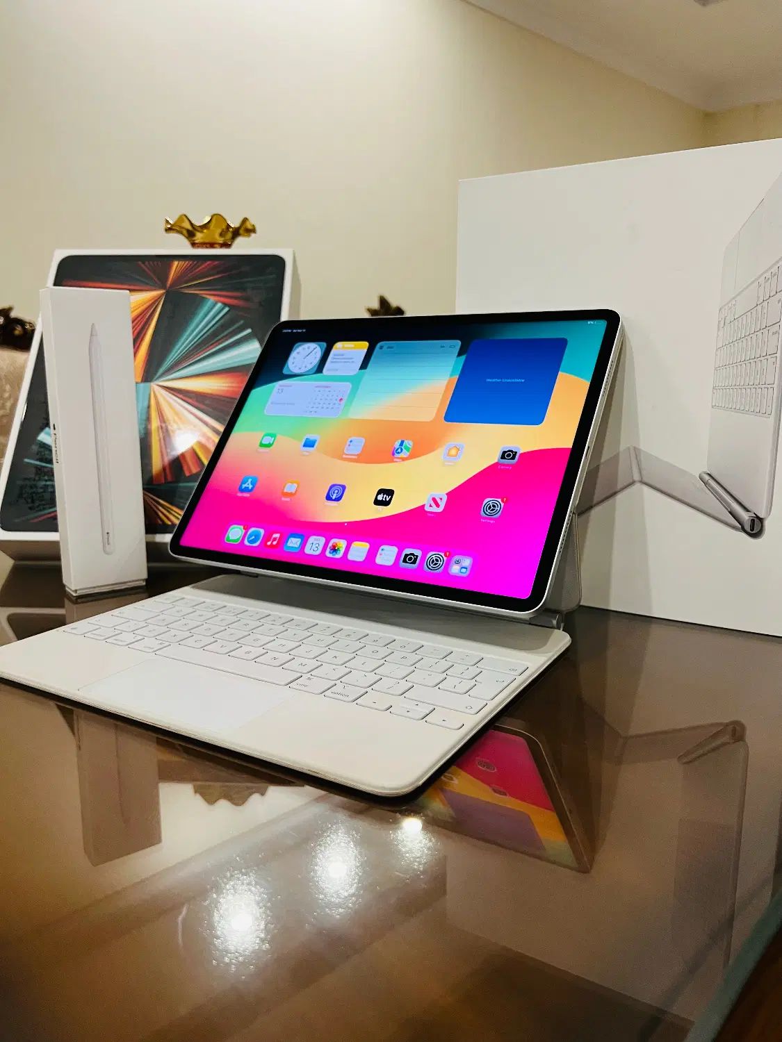 ipad pro 12.9inch 2021 M1/Pencil 2nd+Mjik Kayboard|تبلت|تهران, گیشا|دیوار