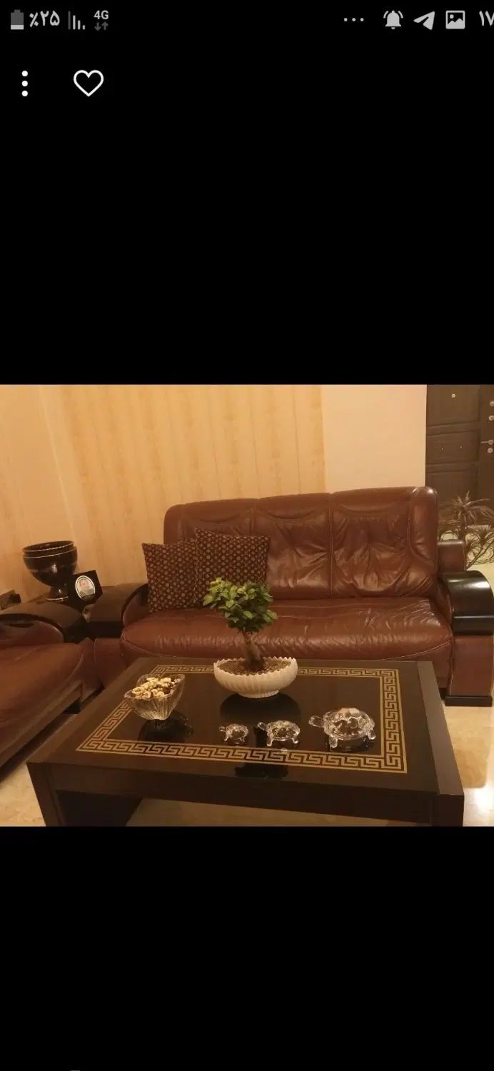 مبلمان راحتی چرم مالزی|مبلمان خانگی و میز عسلی|تهران, اقدسیه|دیوار