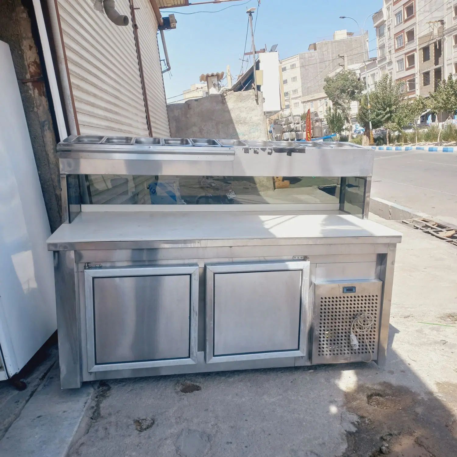 تاپینگ زیر یخچال ۱۰ لگن تمام استیل  سفارشی درحد نو|کافی‌شاپ و رستوران|نسیم‌شهر, |دیوار