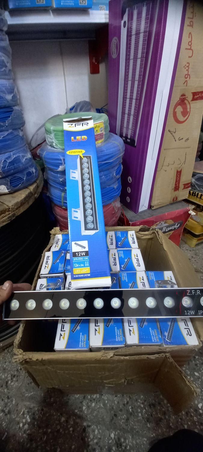 چراغ وال واشر تزئنی نورپردازی ۱۲W نما ZFRآفتابی|ریسه و چراغ تزئینی|اردبیل, |دیوار