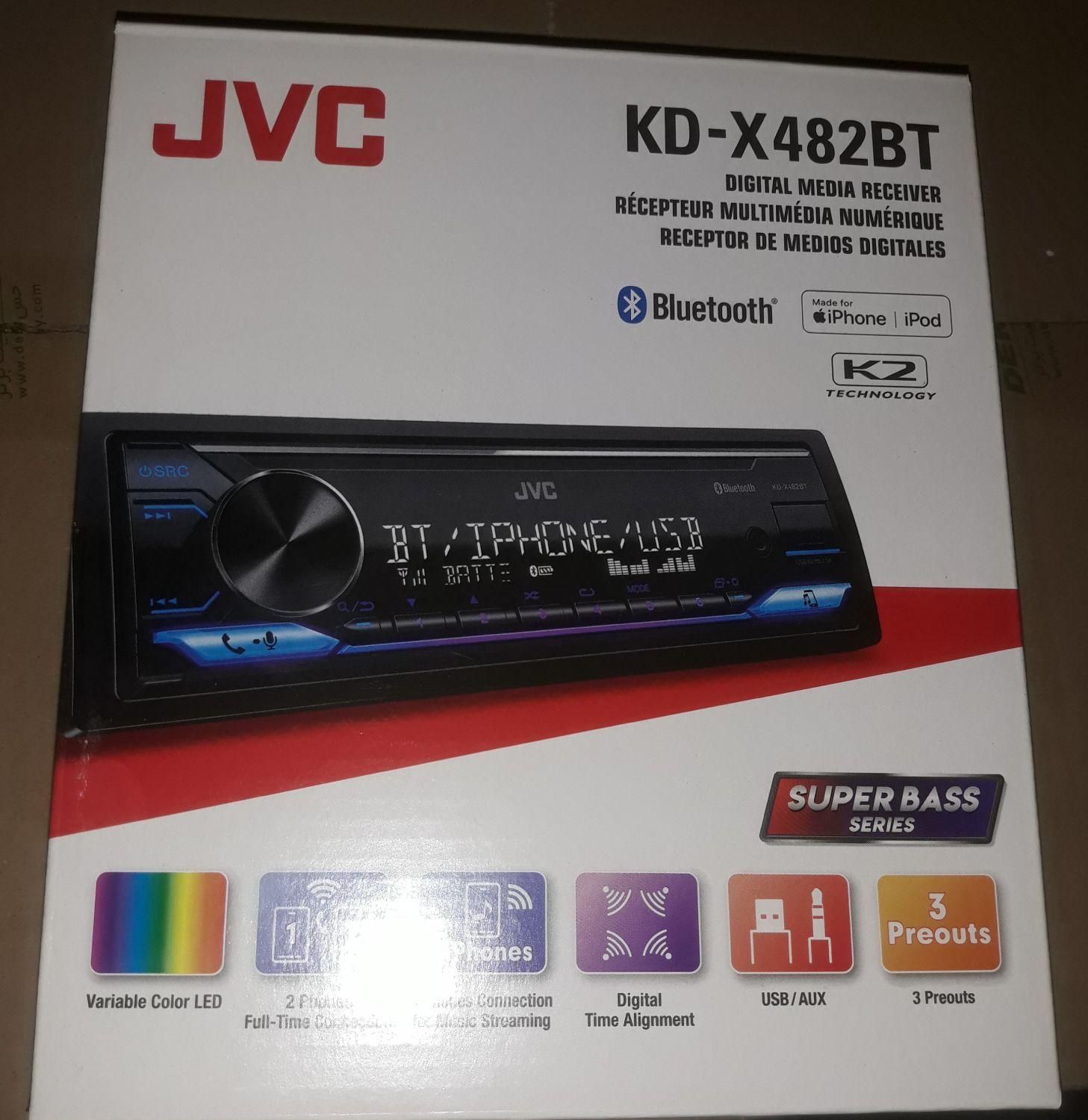 پخش 482bt jvc جی وی سی بلوتوث دار نو نو|قطعات یدکی و لوازم جانبی|تهران, دانشگاه شریف|دیوار