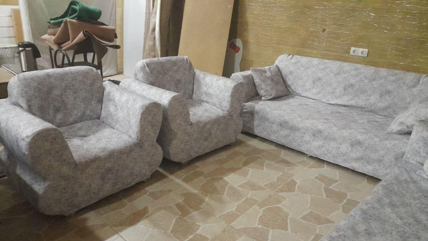مبل ۸نفره با پارچه صفر|مبلمان خانگی و میز عسلی|سردشت, |دیوار