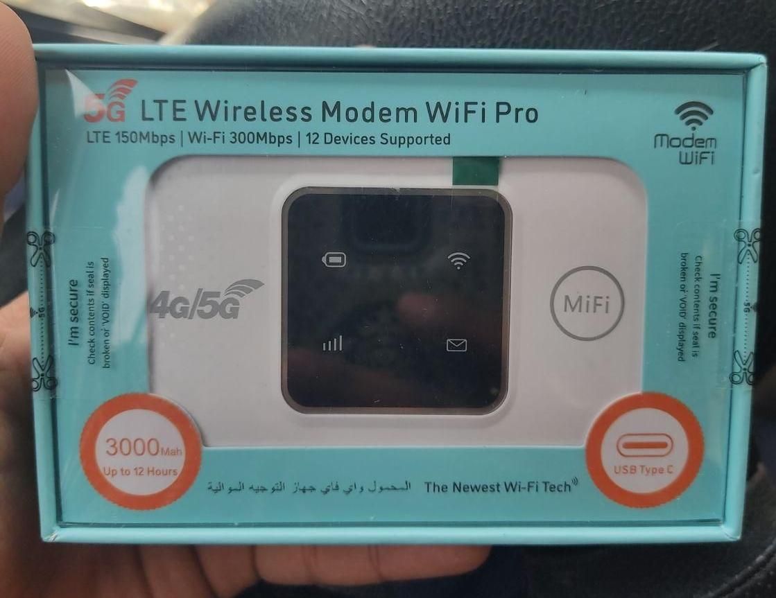 مودم جیبی سیم کارت خور قابل حمل باکیفیت 5G|مودم و تجهیزات شبکه|شیراز, زرهی|دیوار