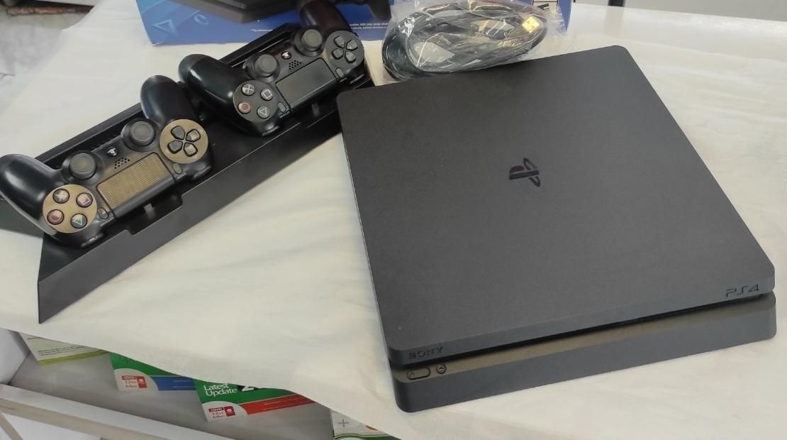 کنسول ps4 اسلیم ۵۰۰ گیگ فول بازی دو دسته با ضمانت|کنسول، بازی ویدئویی و آنلاین|کرج, گوهردشت|دیوار