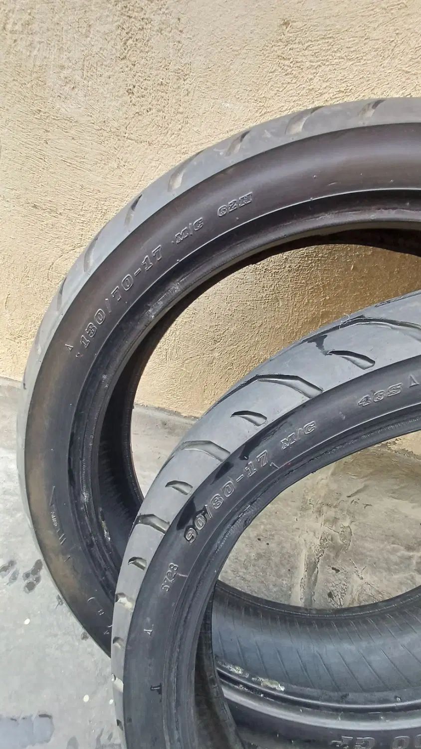 لاستیک DUNLOP عقب و جلو موتورسیکلت NS آپاچی ZX|قطعات یدکی و لوازم جانبی|تهران, بلوار کشاورز|دیوار