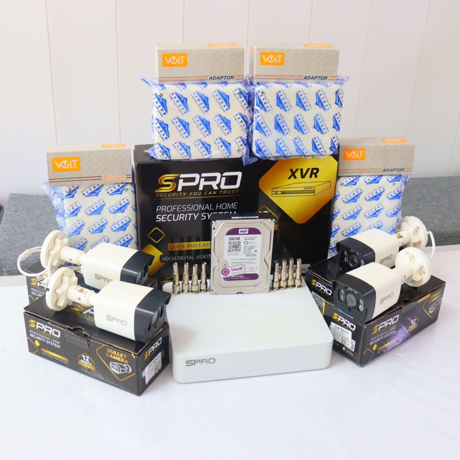 4دوربین مداربسته دیددرشب رنگیSPROباهارد500بنفش|دوربین مداربسته|کرمانشاه, |دیوار