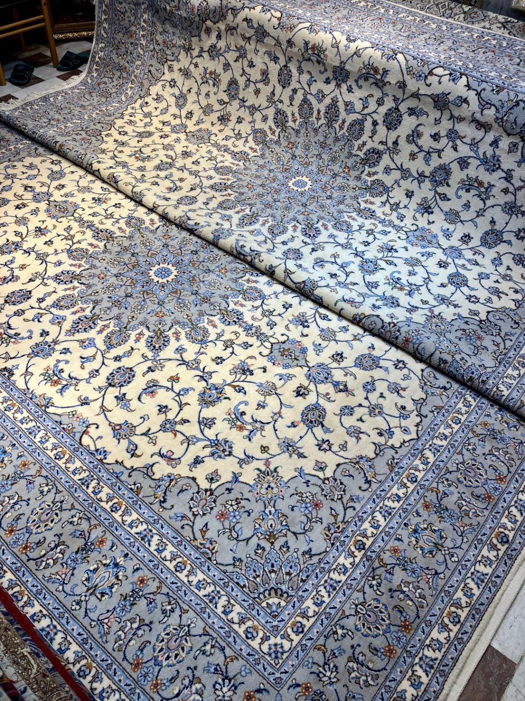 فرش دستباف جفت ۹ متری کاشان کرم دستبافت|فرش|تهران, مولوی|دیوار