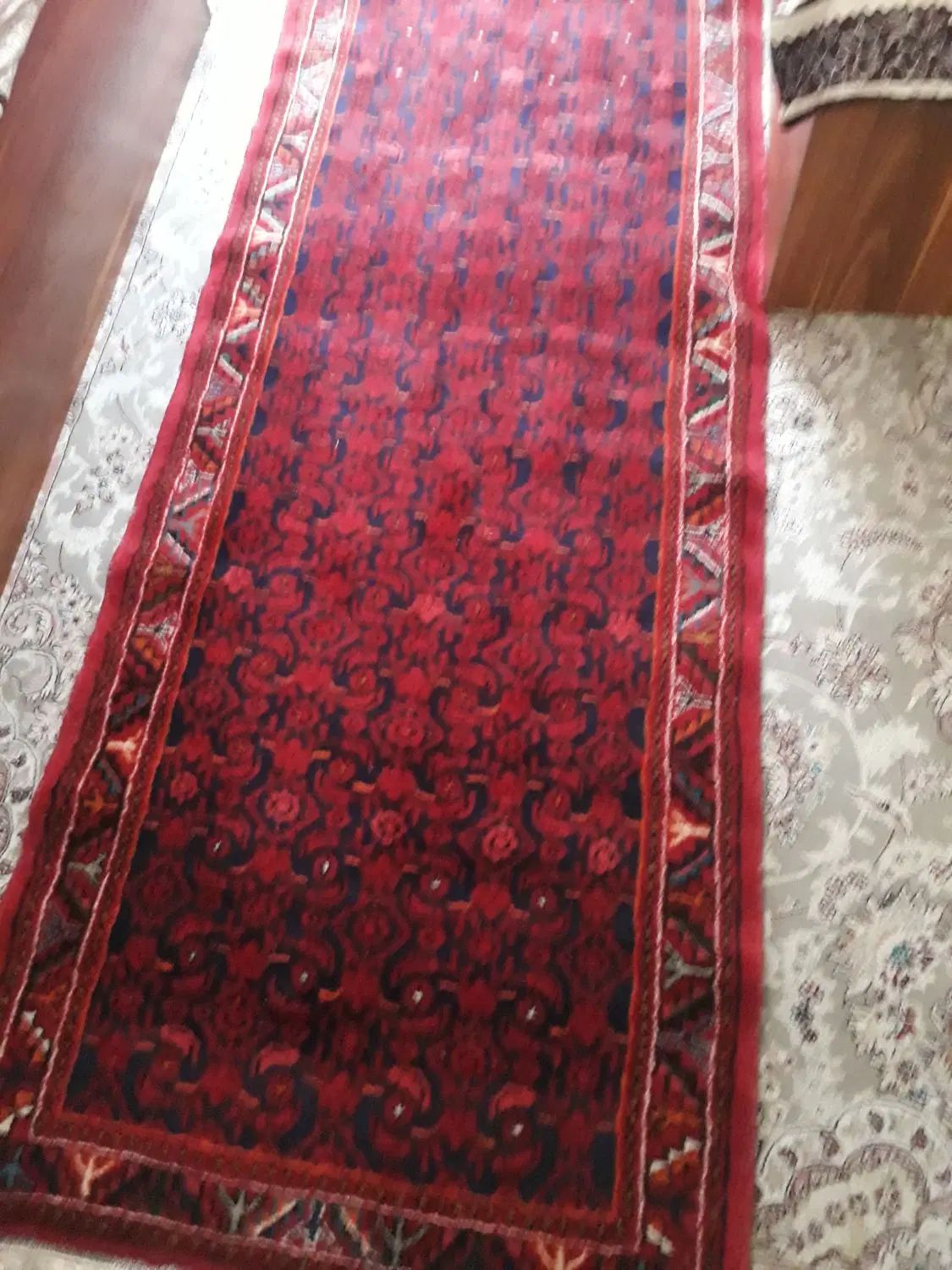 فرش دستبافت ترکمن ۱۲ متر(کار کرده)،کناره دست بافت|فرش|ملارد, |دیوار