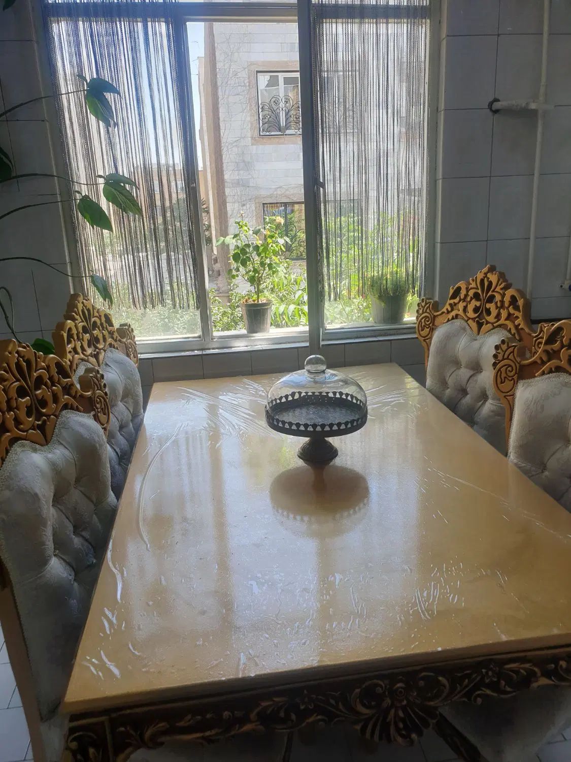 مبل ۷ نفره و میز ناهارخوری ۶ نفره با هم ۱۱ میلیون|مبلمان خانگی و میز عسلی|فردیس, شهرک سپاه|دیوار
