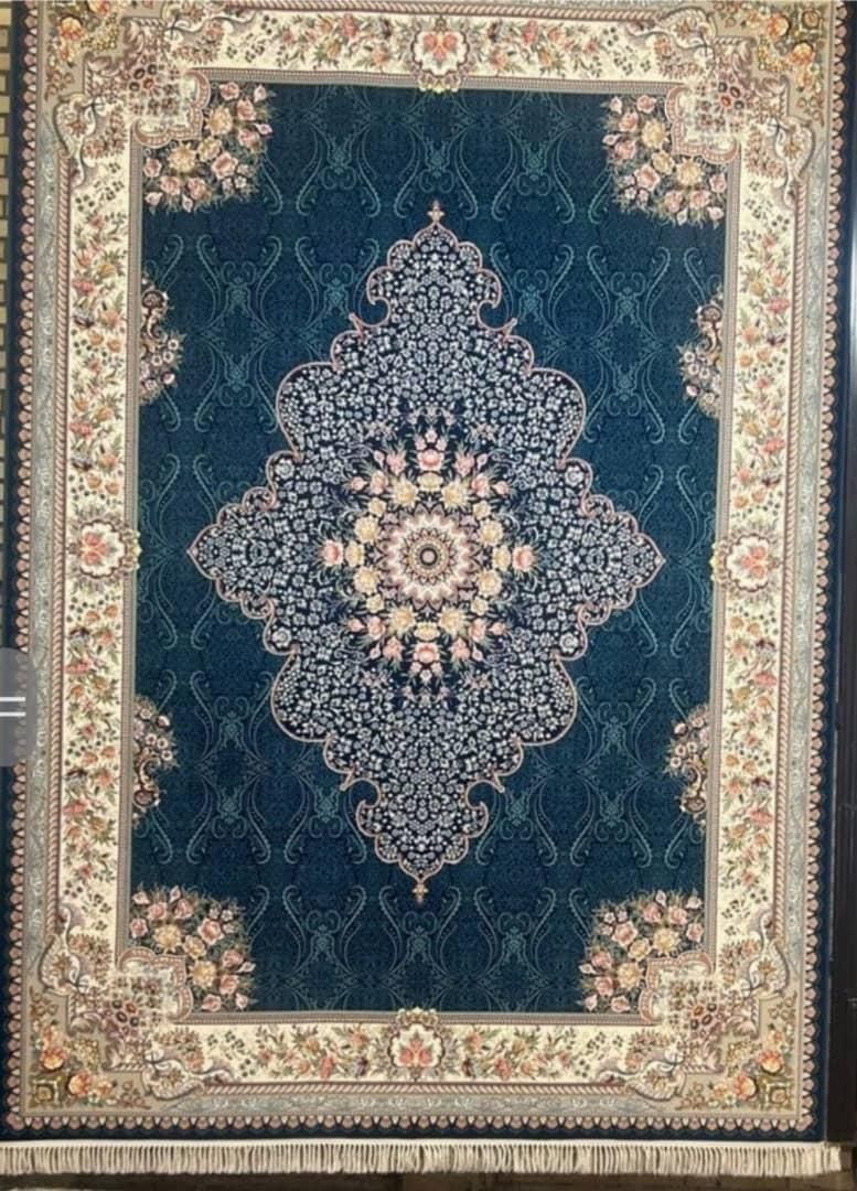 فرش صفاریان طرح شهناز زمینه سرمه‌ایی ۱۲۰۰شانه|فرش|شیراز, عادل آباد|دیوار