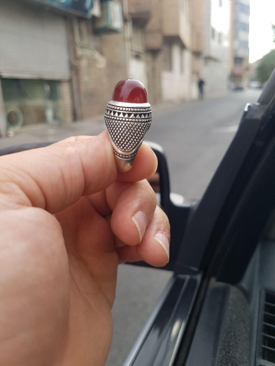 انگشتر دستساز عقیق کهنه|جواهرات|ری, دولتآباد|دیوار