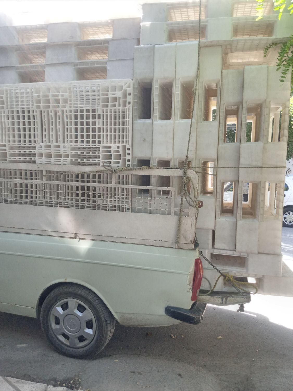 پالت سفید پلاستیکی ۱۸کیلو سنگین ۱۱۰×۱۳۰ (۱۰عدد|عمده‌فروشی|مشهد, توس (بلوار توس)|دیوار