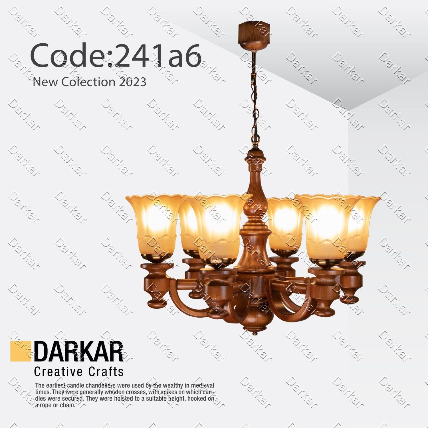 لوستر چوبی مدل سارینا حباب جدید|لوستر و چراغ آویز|کرج, شاهین‌ویلا|دیوار