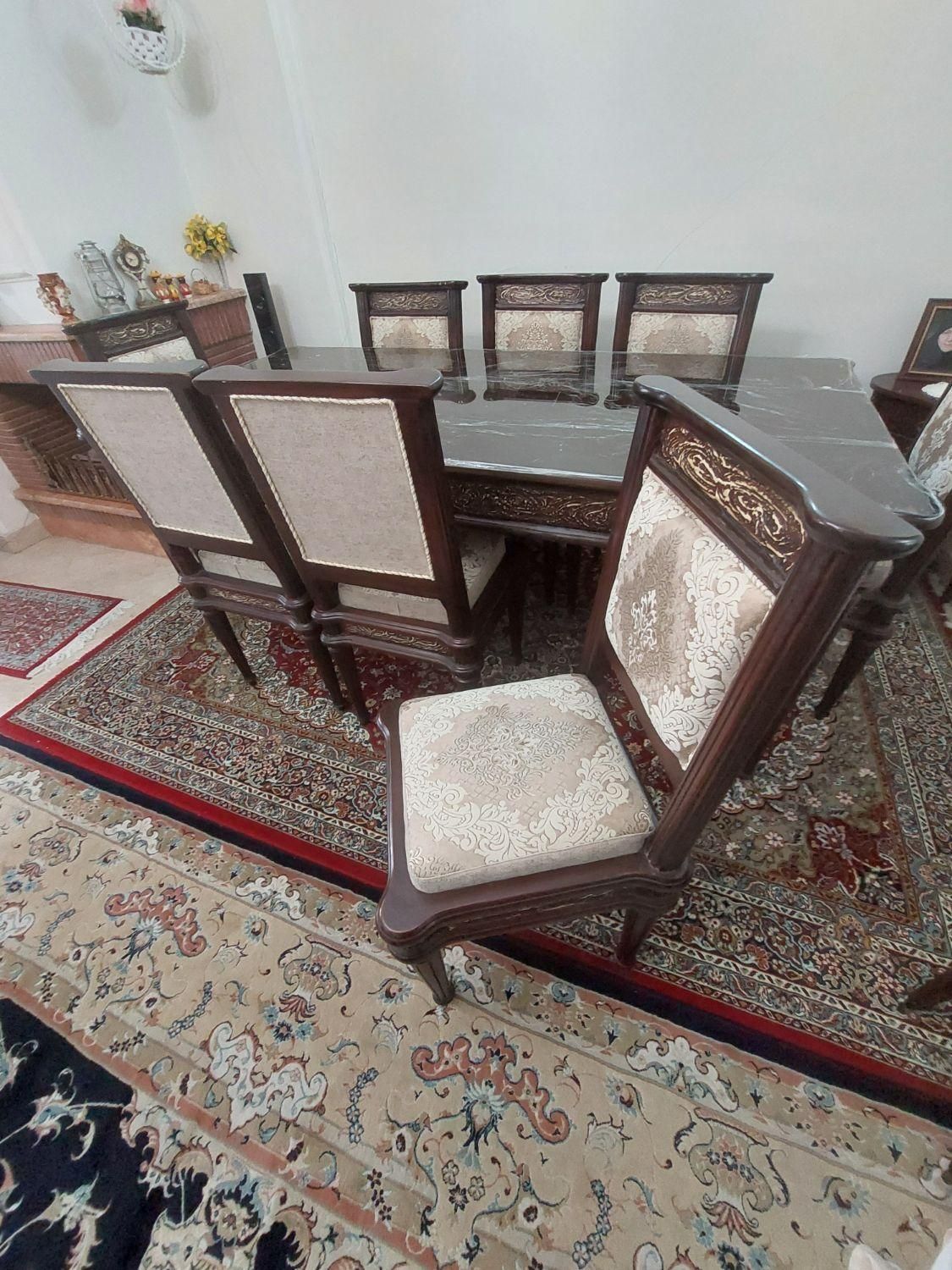 میزناهارخوری ۸نفره،چوب راش|میز و صندلی غذاخوری|تهران, شهرک محلاتی|دیوار