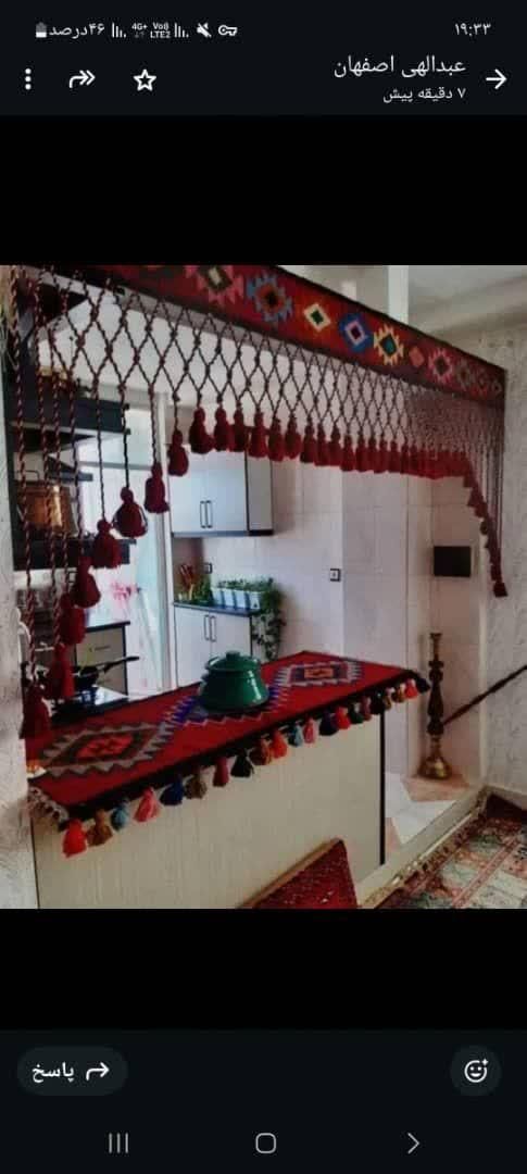 پرده سنتی دستبافت|گلیم، جاجیم، گبه|زاهدان, |دیوار
