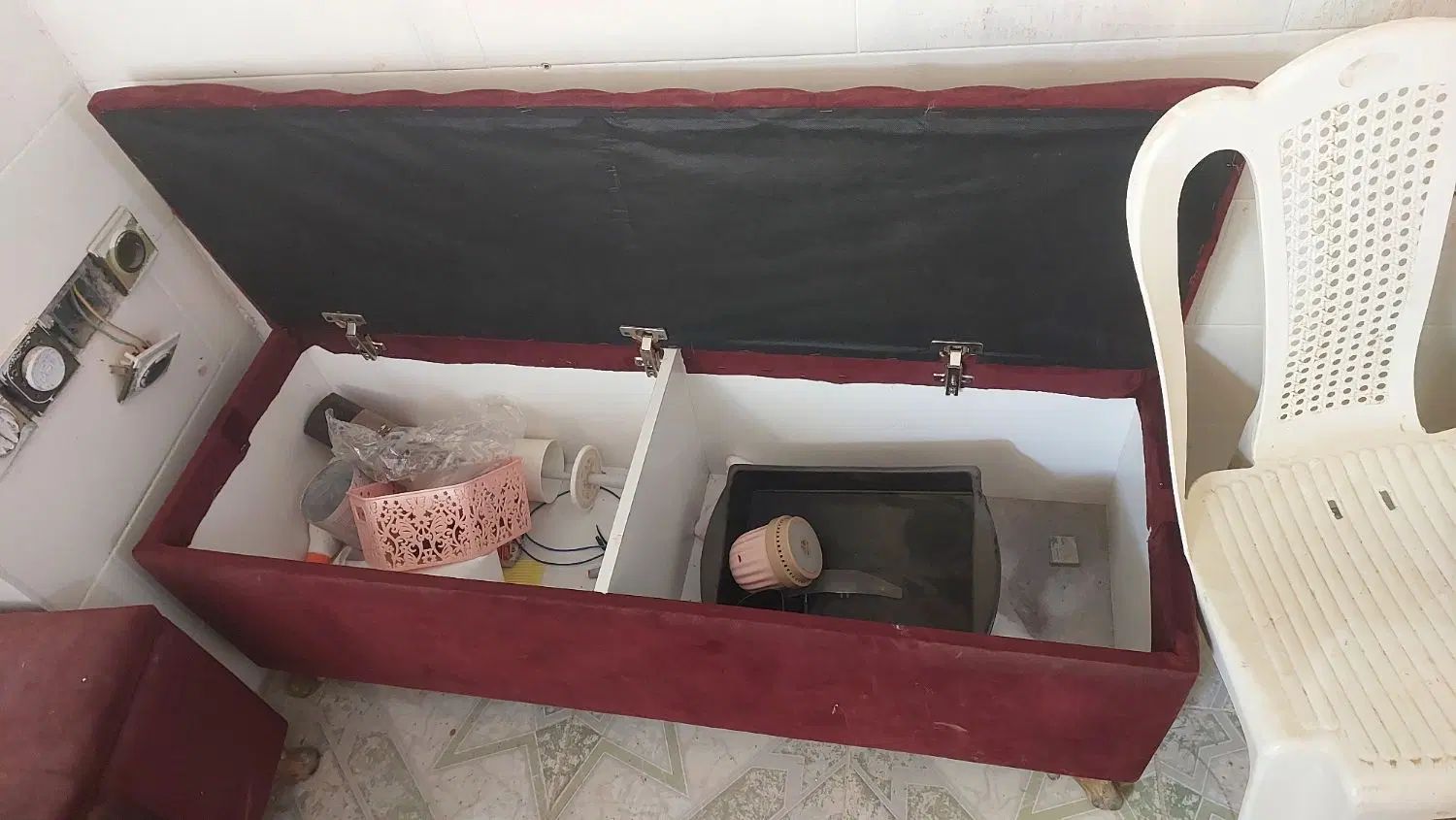 دو عدد پاف دونفره و دوعدد تک نفره  مخمل کمد دار|مبلمان خانگی و میز عسلی|بندر ماهشهر, |دیوار