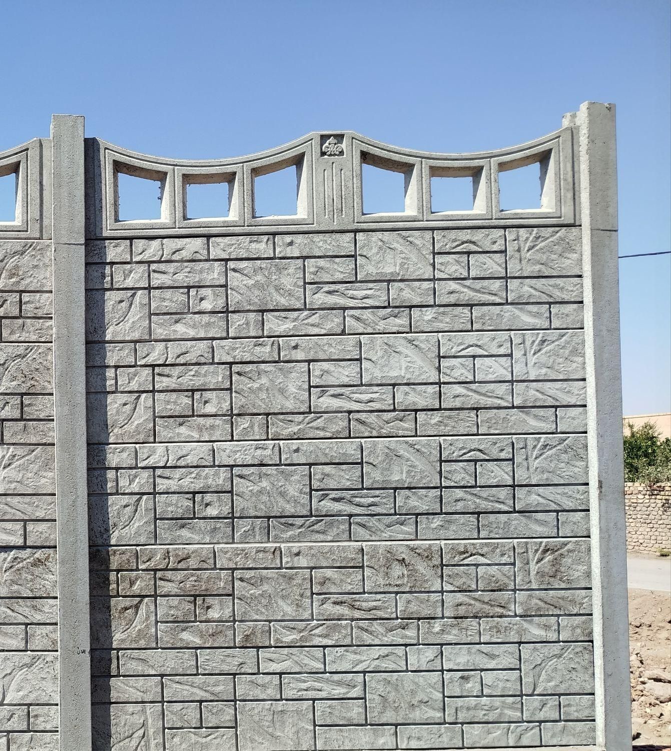 دیوار پیش ساخته ( اکسپوز ) نیمکت. جدول|مصالح و تجهیزات ساختمان|رفسنجان, |دیوار
