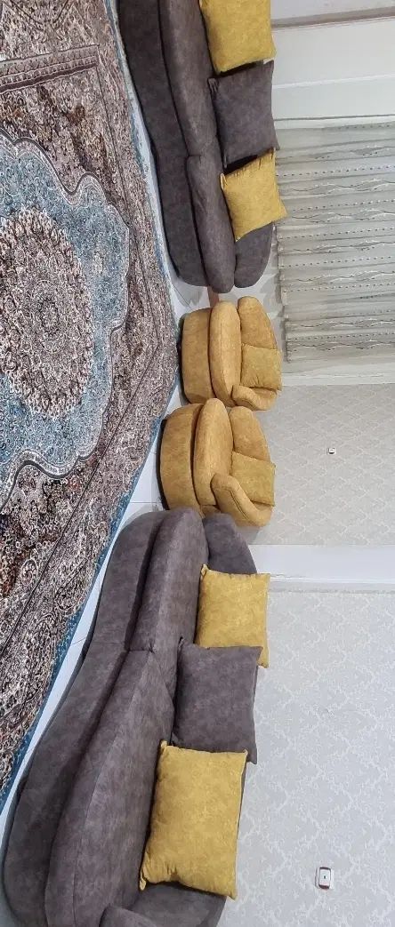 مبل کم کارکرد هشت نفره|مبلمان خانگی و میز عسلی|رشت, معلم|دیوار