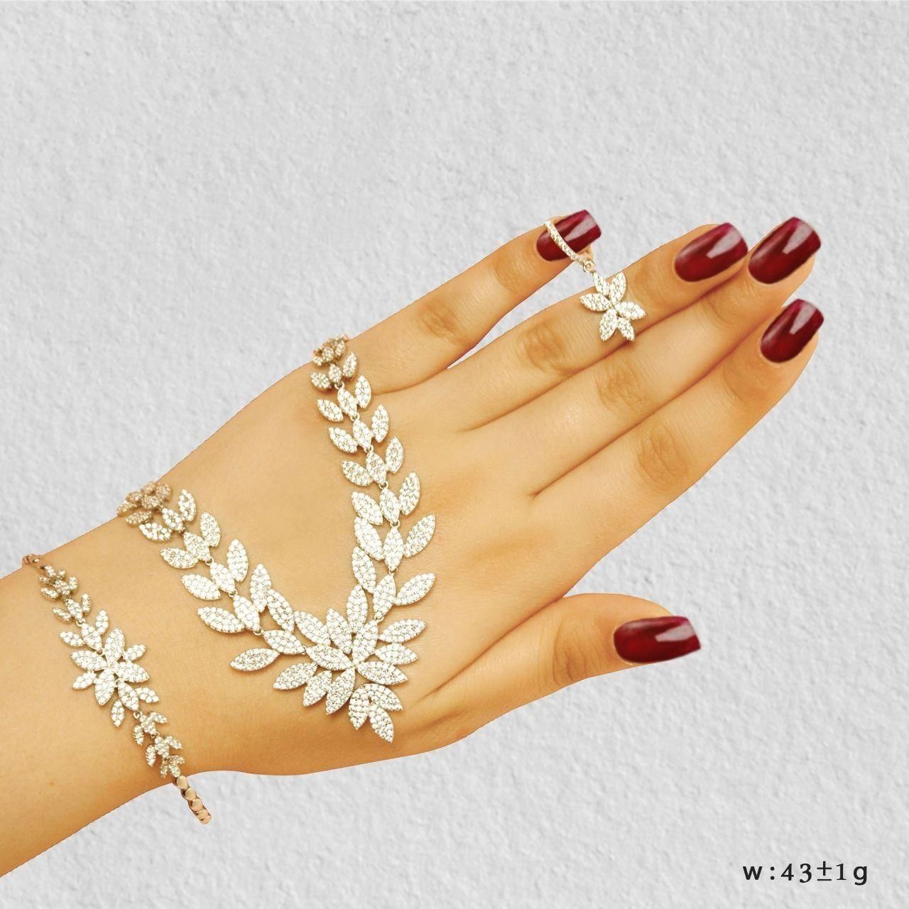 نمونه سرویس نقره تمام جواهر زیبا و شیک طرح طلا|بدلیجات|مشهد, طلاب|دیوار