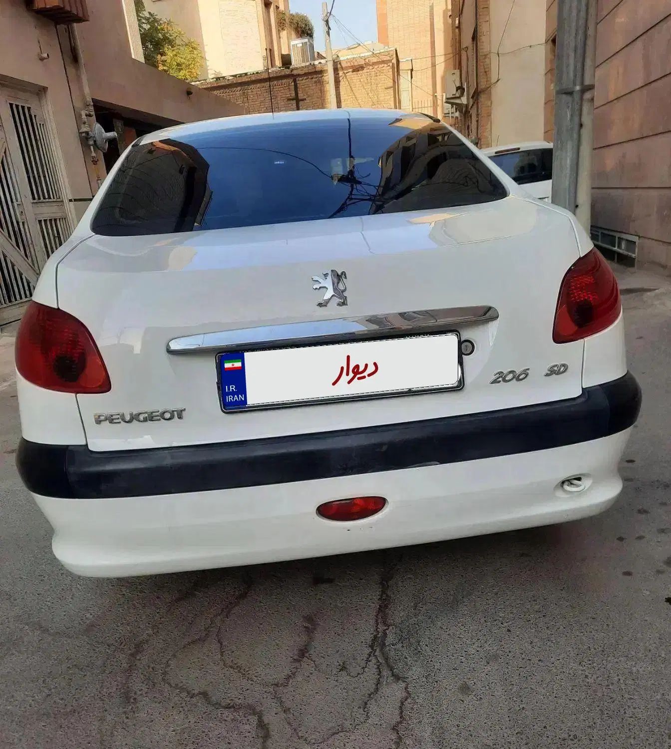 206 V8 SD، مدل ۹۸ درجه یک|خودرو سواری و وانت|اصفهان, باغ گلها|دیوار