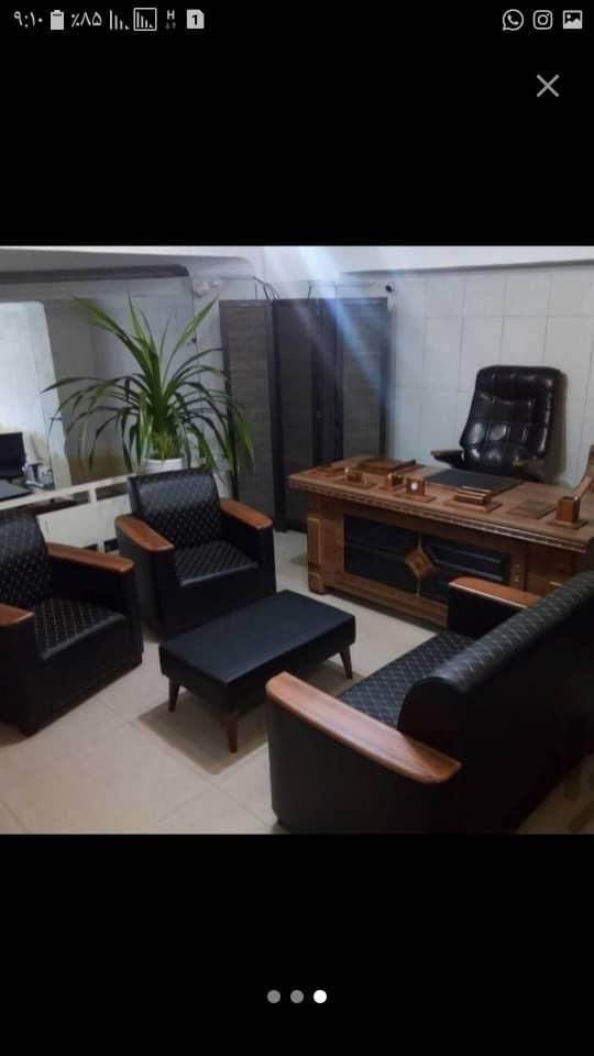 مبلمان پایه ایکس/میز مدیریت/صندلی ،کتابخانه|دفتر کار|بندر گناوه, |دیوار