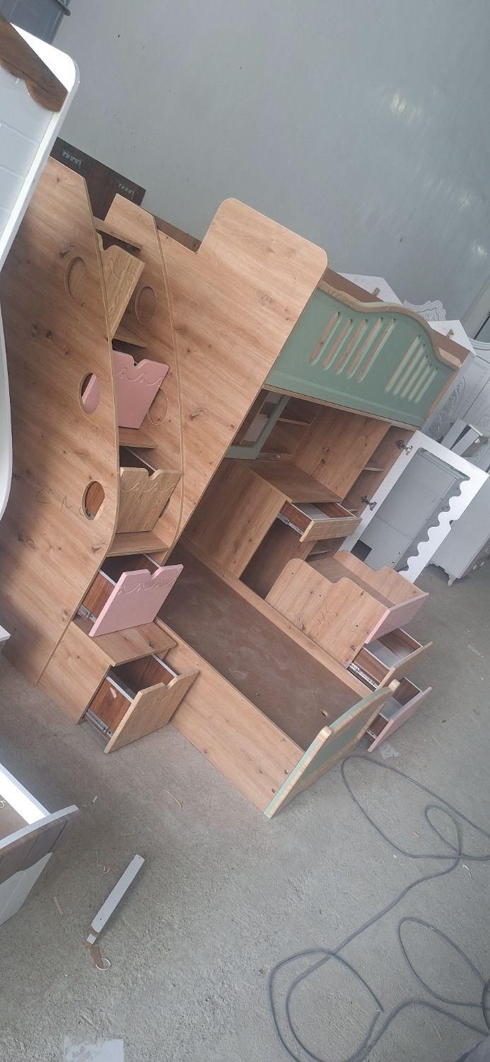 سرویس خواب نوجوان دوطبقه 2طبقه|تخت و سرویس خواب|مشهد, خواجه ربیع|دیوار