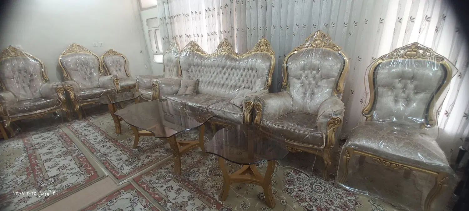 مبلمان استیل ۹ نفره|مبلمان خانگی و میز عسلی|مشهد, فرهنگ|دیوار
