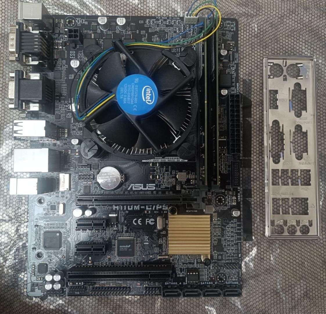 مادربردh110m-c/ps به همراه  ram و cpu /کارت گرافیک|قطعات و لوازم جانبی رایانه|رشت, فرودگاه سردار جنگل رشت|دیوار