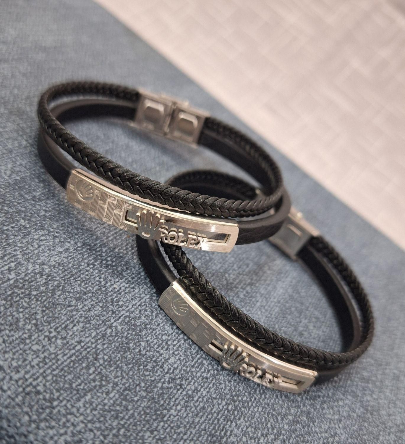 دستبند چرم رولکس ، دو لاین|بدلیجات|قم, باسکول|دیوار