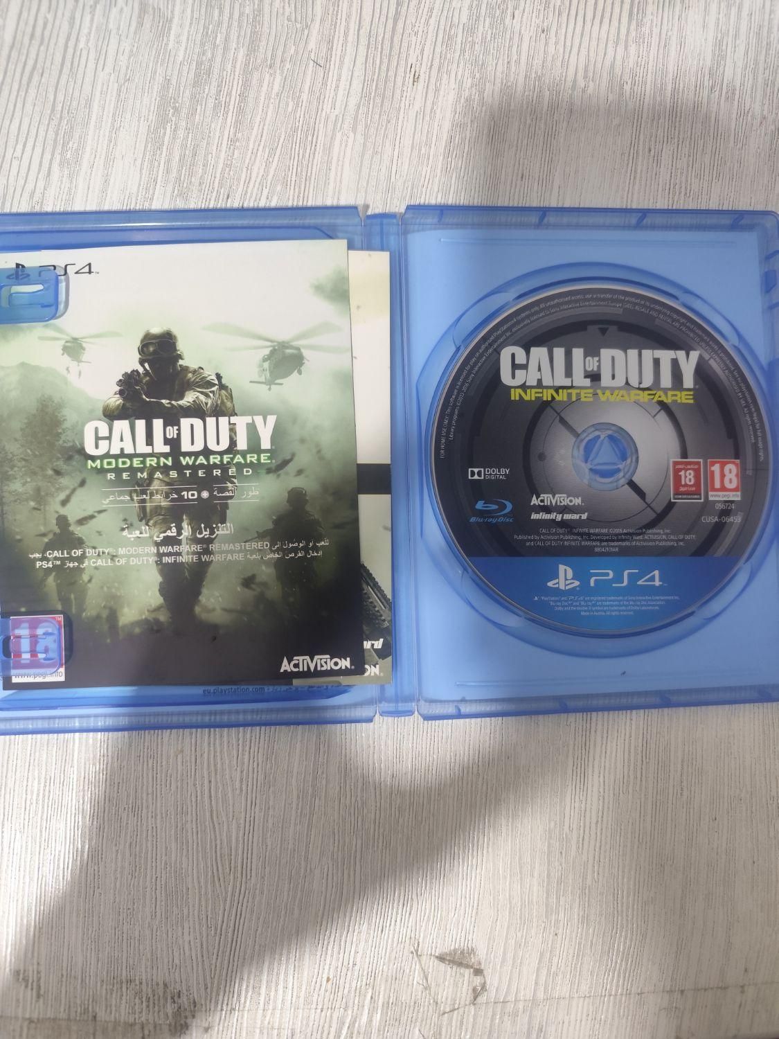 دیسک بازی PS4 و call of duty infinite warfare PS5|کنسول، بازی ویدئویی و آنلاین|اهواز, کوی جواهری|دیوار