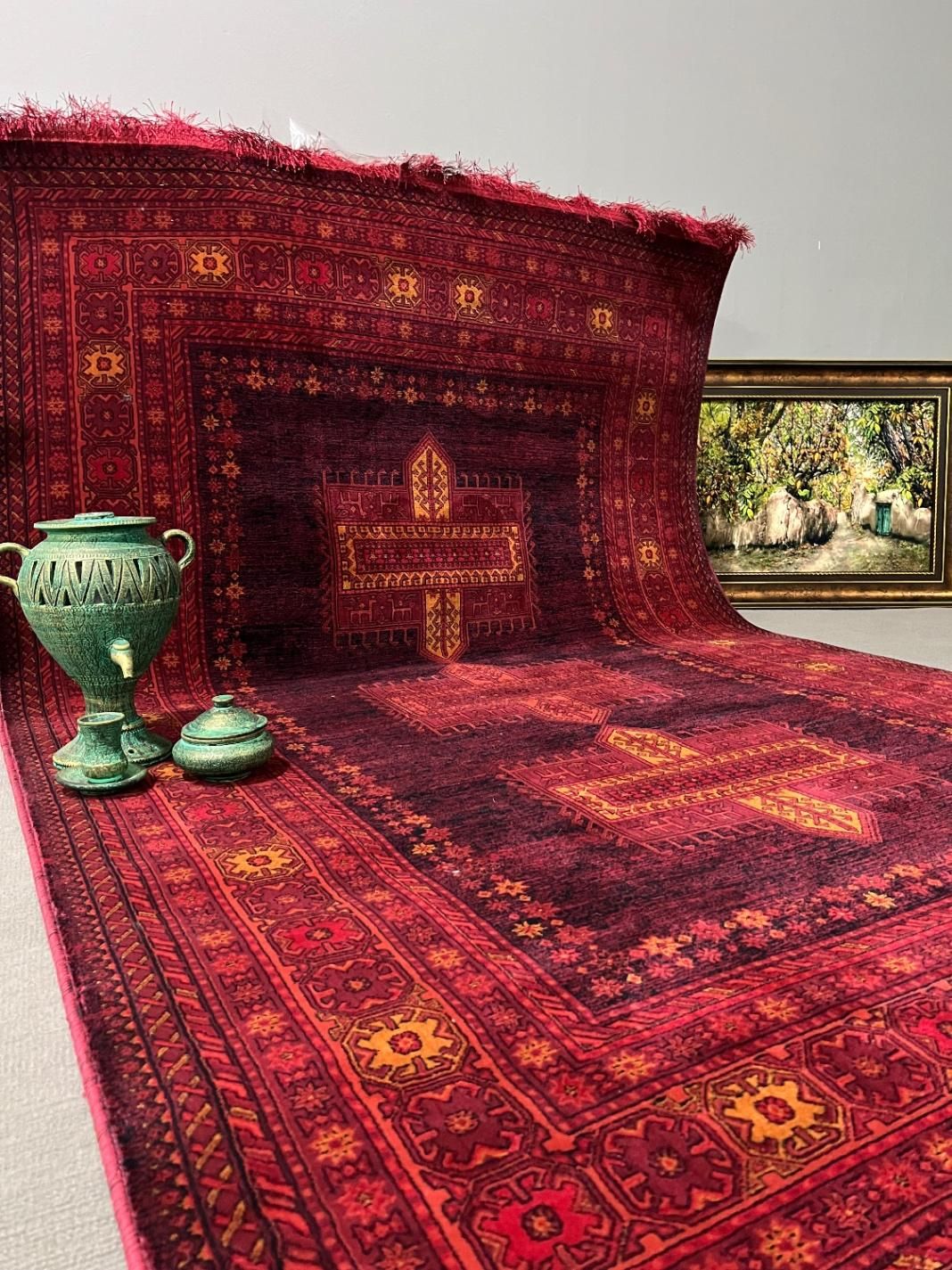 فرش لاکی سبز سنتی(۷۰۰شانه)|فرش|کرج, حصارک بالا|دیوار