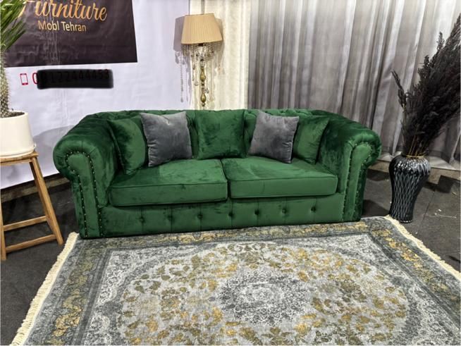 مبل چستر فیلد سبز|مبلمان خانگی و میز عسلی|تهران, یافت آباد جنوبی|دیوار
