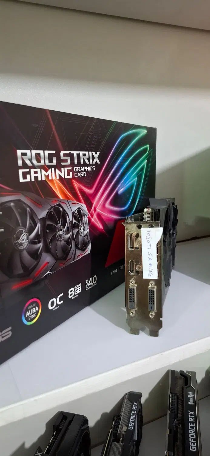کارت گرافیک چهار گیگ راگ استریکس ایسوس 1050ti|قطعات و لوازم جانبی رایانه|تهران, سلسبیل شمالی|دیوار