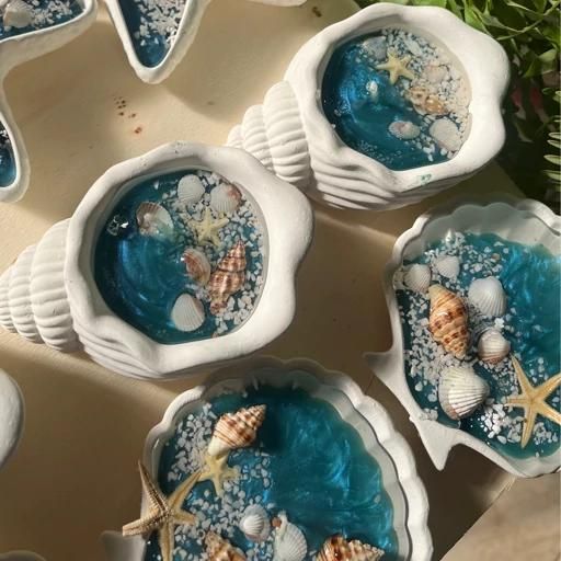 شمع شمع تراپی سنگ مصنوعی گیفت عروسی تولد|صنایع دستی و سایر لوازم تزئینی|شیراز, زرهی|دیوار