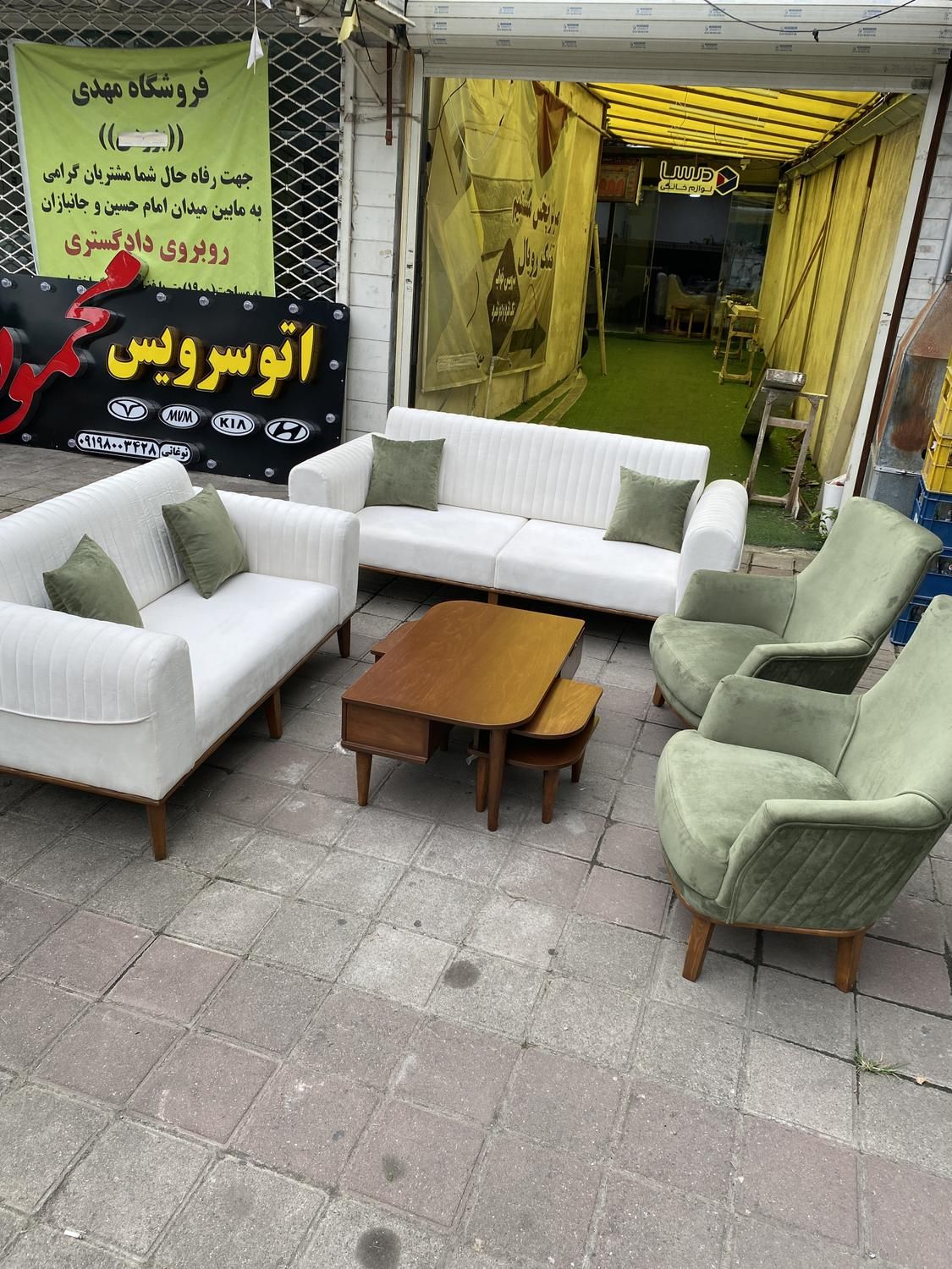 مبل تخت خوابشو ،مبل مکانیزه|مبلمان خانگی و میز عسلی|رشت, هلال احمر|دیوار