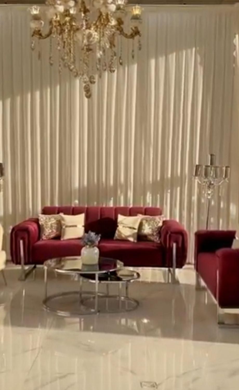 مبلمان صدفی پایه استیل تختخواب شو|مبلمان خانگی و میز عسلی|مشهد, کوشش|دیوار