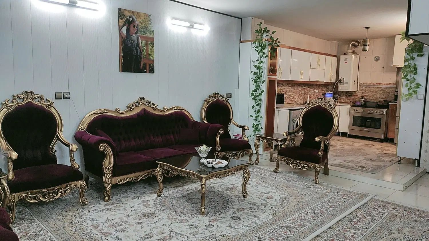 مبلمان سلطنتی استیل تمام چوب|مبلمان خانگی و میز عسلی|اصفهان, ستار|دیوار