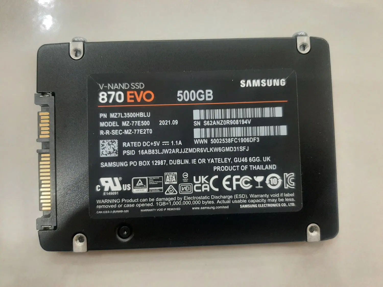 هارد ssd سامسونگ مدل Samsung SSD 870 EVO|قطعات و لوازم جانبی رایانه|تهران, فردوسی|دیوار