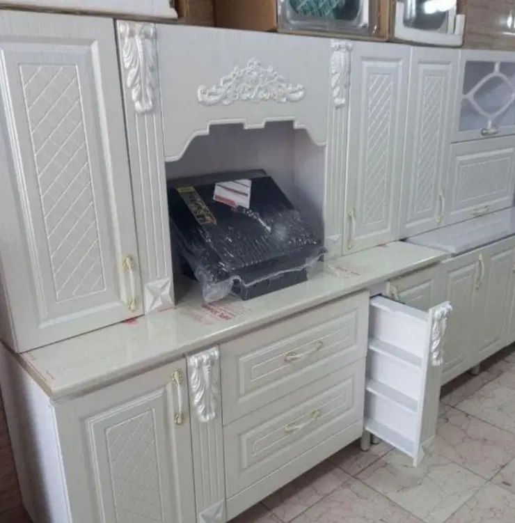 کابینت MDF سفید طوسی نوآکبند سمساری کوهکن|مصالح و تجهیزات ساختمان|زابل, |دیوار