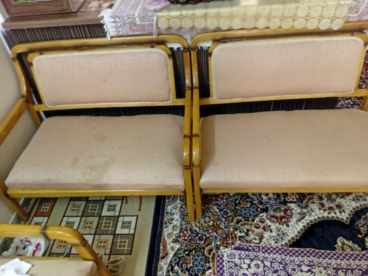 مبل 8نفرهماه با میز عسلی|مبلمان خانگی و میز عسلی|محمدیه-قزوین, |دیوار